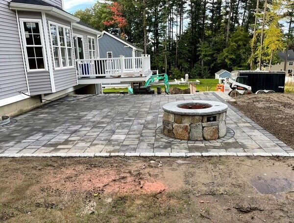 Fire Pit Installation in Worcester, MA (1)