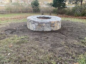 Fire Pit Installation in Hudson, MA (2)