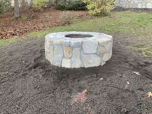 Fire Pit Installation in Hudson, MA (1)