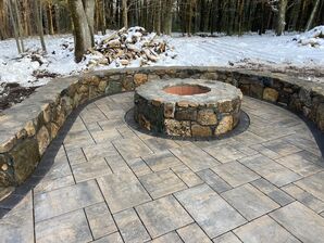 Fire Pit Installation in Hudson, MA (5)