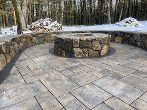 Fire Pit Installation in Hudson, MA (3)