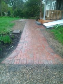 Brick work in Medway, MA by CR Landscape Stonework